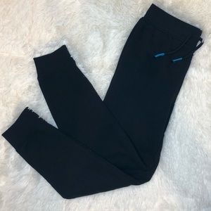 girls black joggers with tie sz 7